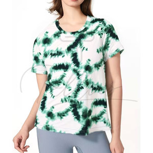 Camiseta Tie & Dye de Manga Corta para Mujer, Estilo Moderno, Venta al Por Mayor, Alta Calidad - Product Image 5