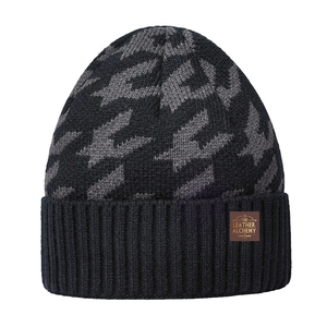 <b>Beanie</b> Made Pakistan Wholesale Winter <b>Beanies</b> Hat 100% Acrylic Breathable <b>Waterproof</b> Unisex High Quality Jacquard Plain Design - Product Image 1