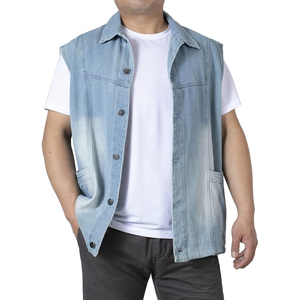 2026 Casual Winter Jeans <b>Vest</b>-breathable Quick Dry Denim <b>Vest</b> For Youth Trendy Stylish Factory Supply Denim <b>Vest</b> - Product Image 3