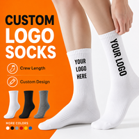 Chaussettes en coton tricoté de qualité supérieure avec logo personnalisé, respirantes, douces, décontractées pour enfants et jeunes, pour la marche quotidienne et le jogging