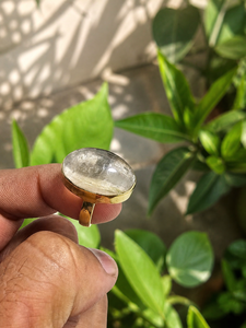 Meilleure bague empilable en pierre précieuse naturelle de rutile doré, bijou de haute qualité au meilleur prix, pierre précieuse naturelle - Product Image 2