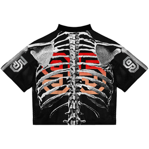 Camiseta de Fútbol Americano y Fútbol Soccer Personalizada al por Mayor, Estilo Urbano, Corte Holgado, Impresión por Sublimación, Malla Transpirable de Manga Corta - Product Image 3