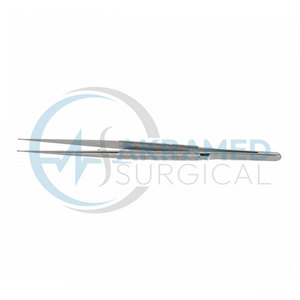 Pinces à micro-anneaux de qualité supérieure 18 cm 1 mm, pointes diamantées, acier inoxydable, instrument chirurgical atraumatique certifié CE - Product Image 2