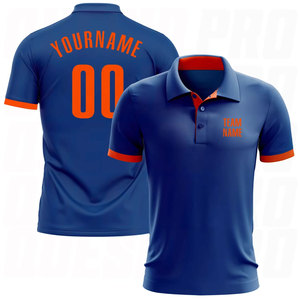 Chemise de golf pour homme, manches courtes, jersey léger respirant, couleur orange, performance athlétique - Product Image 1