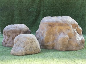 Large Unique Rock Decorative <b>Artificial</b> <b>Stone</b> FRP Fiberglass Lightweight Durable Non-Toxic Unbreakable Modern Design KNT Brand - Product Image 6