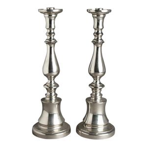 Silver Aluminium Pillar Candlestick Holder Handmade Customized Metal <b>Candle</b> Stand For Home & Event Decor <b>Wedding</b> Centerpieces - Product Image 2