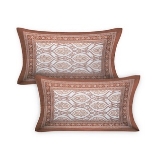Ensemble de taies d'oreiller en coton imprimé floral classique, 7 pièces, 400TC, pour usage domestique, sans plis, VILAKSH ENTERPRISES Rajasthan - Product Image 2