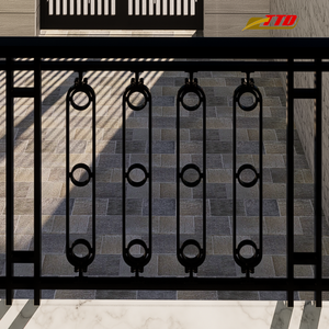 Barandilla de Balcón Decorativa de Lujo, Barandilla de Hierro Forjado Personalizada para Villas, Apartamentos y Hoteles con Acabado Duradero y Resistente - Product Image 2
