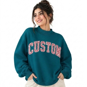 Suéter Oversize de Cuello Alto para Mujer, Ligero, Mezcla de Algodón, Manga Larga, Corte Holgado, Fabricante de Ropa - Product Image 1