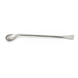 ไม้พายตักสารเคมีแบบสองด้าน ทำจากสแตนเลส 18/8 สำหรับงานห้องปฏิบัติการ - Product Image 1