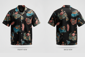 Camisa de Vestir con Botones y Diseño de Logotipo Personalizado, Ropa de Playa, Estilo Hawaiano Informal, Camisas Ligeras de Moda Urbana - Product Image 2