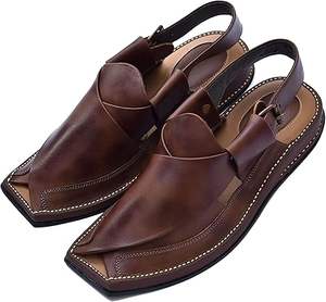 Nueva Moda, Mejor Calidad, Color Sólido, Estilo Tribal Kuchi, Sandalias Peshawari para Hombre, Charsadda, Kaptaan, Chappal, Kheri, Balochi, Punjabi Jutti - Product Image 6