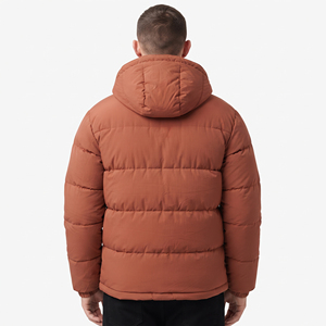 Men's Winter Quilted Padded <b>Jacket</b> with Hood <b>Waterproof</b> Windproof <b>Warm</b> Casual Outdoor Insulated Outerwear Insulated Cold Weather - Product Image 6