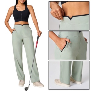กางเกงวอร์มออกกำลังกายผู้หญิง ทรงหลวม สไตล์ลำลอง ขากว้าง แฟชั่น เอวยางยืด ระบายอากาศได้ดี เหมาะสำหรับเล่นกีฬา เอวสูง - Product Image 1