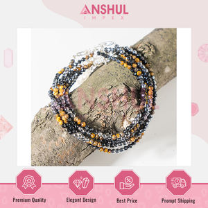 Joyería de Moda de Lujo, Calidad Premium Grado AAA, Tobillera de Cristal Facetado con Triple Protección Unisex, Cadena Ajustable, Venta al Por Mayor - Product Image 2