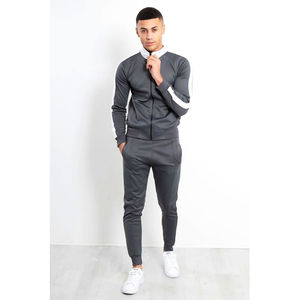 Ensemble de survêtement personnalisé de haute qualité avec fermeture éclair, veste de jogging, ensemble de survêtement en polyester, nylon, molleton technique, survêtement pour homme - Product Image 1