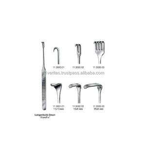 Retractor Manual Verde Lengenbeck de Primera Calidad, 16 cm, Reutilizable, para Cirugía General, Precio de Fábrica |   Kit de Sutura Kitmedic - Product Image 2