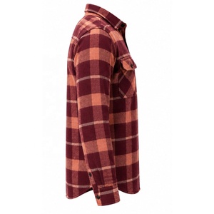 Camisa de Franela a Cuadros de Manga Larga para Hombre, 100% Algodón, Cuello con Botones, Estilo Casual para Otoño - Product Image 5