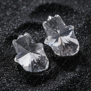Diamant synthétique en forme de main de Hamsa de qualité supérieure en gros, 0,75 CT, 1 CT, 2 CT, 3 CT, pierre lâche certifiée HPHT CVD - Product Image 3