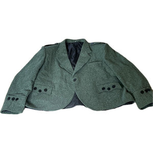Veste Kilt Écossaise OEM ODM Vert Argyle et Gilet Assorti pour Mariage 2026 - Product Image 3