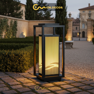 Lámpara de Jardín Exterior Minimalista Japonesa con Forma de Hongo, Impermeable, AC220V, Luz Cálida Amarilla, para Hotel o Resort - Product Image 5