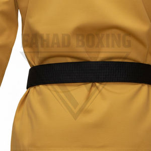 Tenue d'entraînement confortable de qualité supérieure, nouvelle collection, imprimé moutarde et noir, pour karaté et arts martiaux, respirante et légère - Product Image 5