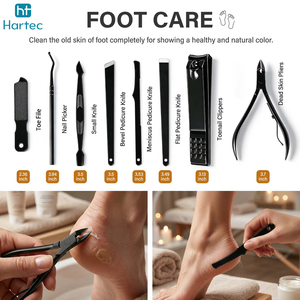 Professional Stainless Steel Manicure and Pedicure Set Custom Logo Luxury Nail Clipper Grooming Kit Wholesale Scissors Kit - Product Image 3