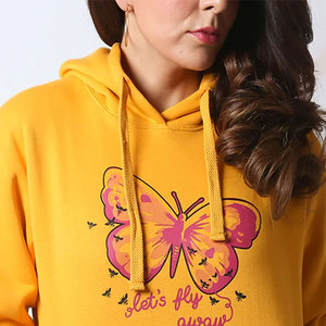เสื้อฮู้ดไหมพรมแบบสวมใส่สบายสำหรับฤดูหนาว ขายส่ง เสื้อผ้าลำลองสไตล์สตรีทแวร์ สำหรับผู้หญิง ระบายอากาศได้ดี ไม่เป็นขุย - Product Image 4