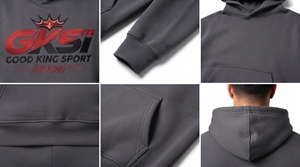 Custom <b>Men</b>’s Grey Hoodie Tracksuit <b>Set</b> 2 Piece Fleece Jogger Sweat Suit Sportswear OEM ODM Private Label Clothing Manufacturer - Product Image 4