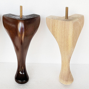 Pieds de canapé modernes en bois d'hévéa, écologiques et durables, pour mobilier d'hôpital, extérieur, atelier, canapé, lit, armoire, taille personnalisée - Product Image 2