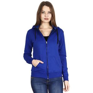 2025 New Arrivals Wholesale Women Winter Clothing Full Sleeve Drawstring Sweatshirts Fashion Women Blank <b>Zipper</b> Crop Top Jumper - Product Image 5