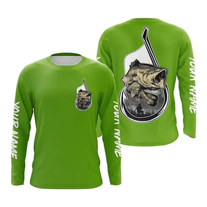 Sweat à capuche de pêche à manches longues pour homme, imprimé par sublimation, séchage rapide, UPF 50, motif poisson rouge, vêtements d'extérieur - Product Image 1