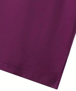 T-shirt décontracté pour homme à manches courtes avec blocs de couleur - Collection été Style streetwear américain Couleurs unies avec surpiqûres contrastées - Product Image 4