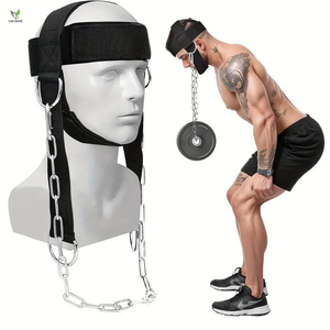 Arnés de Cabeza con Logotipo Personalizado, Soporte de Cuello Resistente para Entrenamiento en Gimnasio, Correas Ajustables, Precio de Fábrica, Equipo de Fitness al por Mayor - Product Image 1