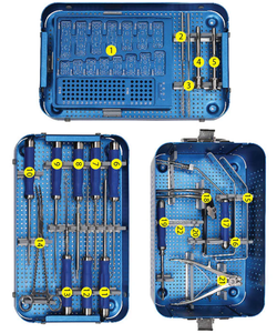 Juego de Instrumentos de Fijación Cervical Anterior, Jeringas Veterinarias Reutilizables, Instrumentos Quirúrgicos de Acero Inoxidable 304 para Animales - Product Image 4