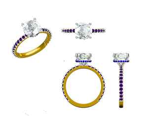 Anillo de diamantes cultivados en laboratorio de oro de 18 quilates de primera calidad, certificado por IGI, corte brillante redondo, 3.05 ct, claridad VVS VS, anillo de joyería fina para mujer - Product Image 3