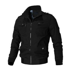 Veste bomber coupe-vent pour homme SPORTERIA INDUSTRY, col montant, fermeture éclair, coupe slim décontractée, polyester, coton, toile, automne - Product Image 6