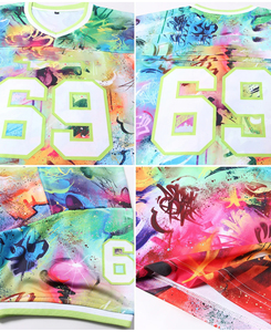 High Quality Men's Sublimation Print Natural Texture American Football Jersey Solid Pattern Cheap Price Soft Knitted Mesh Fabric - Product Image 4