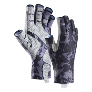 Guantes de Pesca Sublimados Personalizados de Medio Dedo, Guantes de Pesca con Diseño Personalizado, Guantes de Pesca con Logotipo Personalizado, Venta al por Mayor - Product Image 1