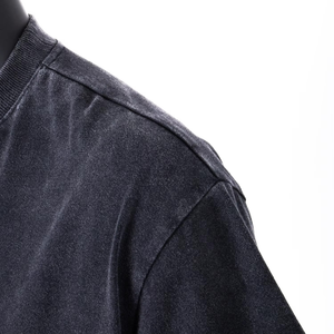 Mens <b>Acid</b> Wash Oversized T Shirt Heavyweight Cotton <b>Drop</b> Shoulder Vintage Streetwear Tee OEM 220 Grams Solid Casual Blank - Product Image 2