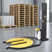 Máquina Envolvedora de Palés Automática Tipo M, Equipo de Empaquetado con Envoltura Elástica Alimentado por Montacargas
