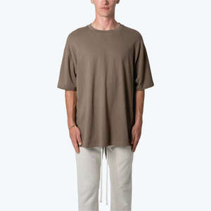 Camiseta de Verano para Hombre, Casual, Holgada, Tejida, con Logotipo Frontal, Ecológica, Transpirable, de Manga Corta y Cuello Redondo - Product Image 1
