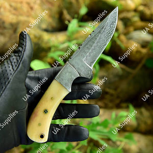 Cuchillo de Acero de Damasco Forjado a Mano de Primera Calidad, Hoja Fija, Profesional, para Caza, Camping, Supervivencia, Bricolaje, Multifuncional, OEM - Product Image 3
