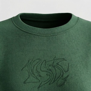Ensemble décontracté en tricot vert pour femmes, 2 pièces, t-shirt à manches courtes et short au-dessus du genou, coupe ample, couleur unie, vêtements de printemps et d'été - Product Image 4