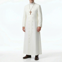 Robe de Prêtre Haut de Gamme Personnalisée Broderie Sur Mesure Vêtement Liturgique Respirant Confortable Tenue Religieuse Vente en Gros