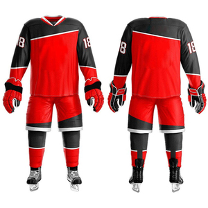 Uniformes de Hockey sobre Hielo Unisex de Alta Calidad 2026, Estilo New Jersey Devils, Personalizables con Nombre, Número y Colores, 100% Poliéster, Venta al Por Mayor - Product Image 1