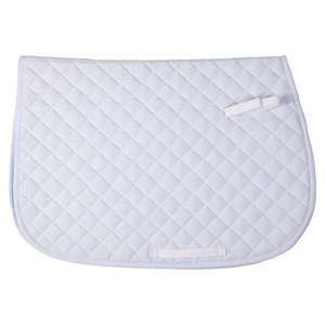 Premium Quality Horse Equestrian Riding Non-slip Breathable English Dressage Jumping White Saddle Pad Cotton Outshell Fabric - Product Image 4
