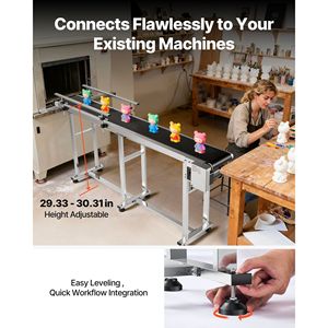 Nastro Trasportatore Motorizzato in Acciaio Inossidabile Resistente 71 X 7.8 Pollici, Tavolo Trasportatore 71 X 7.8 Pollici per Applicazioni di Codifica a Getto d'Inchiostro - Product Image 5