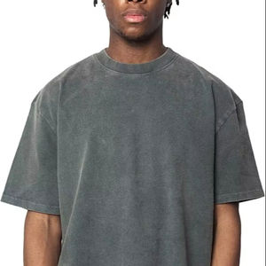 Camiseta Lisa para Hombre de Alta Calidad, 200 Gramos, Corte Regular, Manga Corta, Personalizable, Cuello Redondo, Poliéster/Algodón - Product Image 1