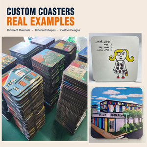 Beer <b>Coasters</b> Custom Cork Laser Engraved <b>Coasters</b> with Logo Printed <b>Drink</b> <b>Coasters</b> Wholesale OEM Factory Low MOQ - Product Image 6